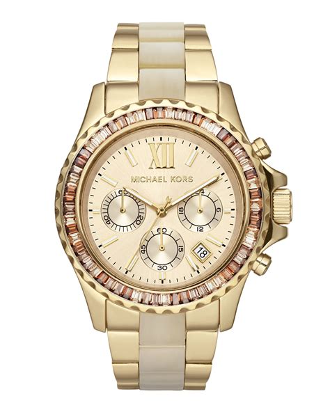 michael kors parker watch yellow gold|Michael Kors parker chronograph watch.